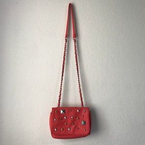 Charlotte Russe coral/pink crossbody bag